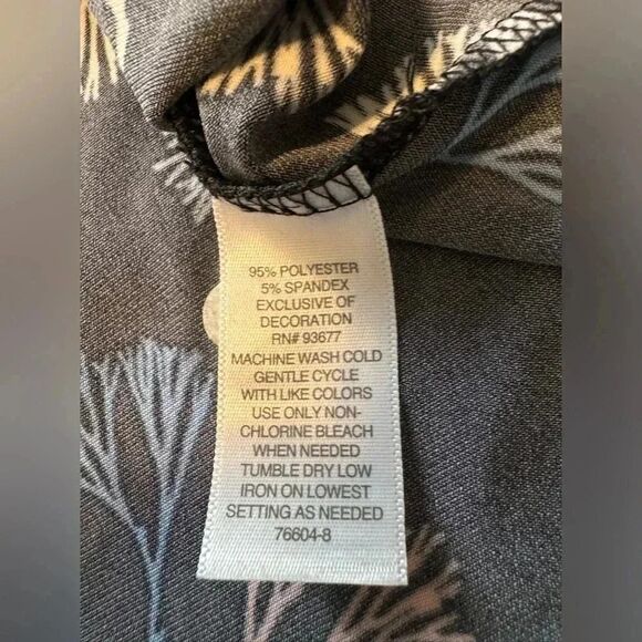 Liz Claiborne Top | Size XS | Black with Red White and d Blue New with tag - Picture 6 of 6